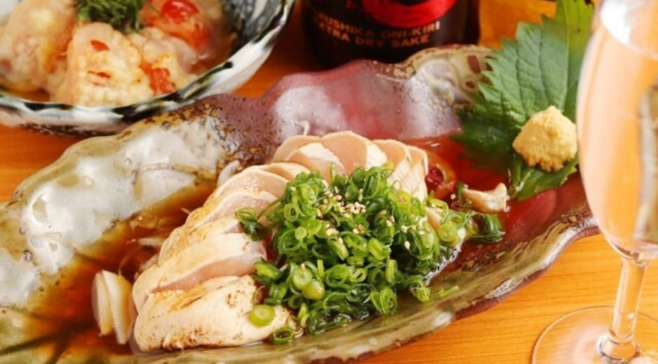 京赤地鶏のタタキ